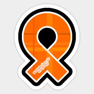 Multiple Sclerosis Awareness Ribbon Sticker